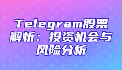 Telegram股票解析：投资机会与风险分析