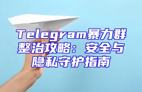 Telegram暴力群整治攻略：安全与隐私守护指南