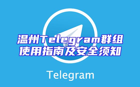 温州Telegram群组使用指南及安全须知