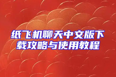 纸飞机聊天中文版下载攻略与使用教程