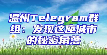 温州Telegram群组：发现这座城市的秘密角落