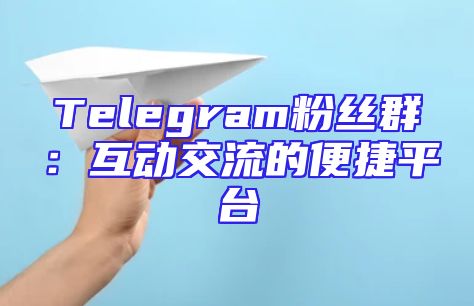 Telegram粉丝群：互动交流的便捷平台
