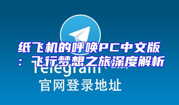 纸飞机的呼唤PC中文版：飞行梦想之旅深度解析