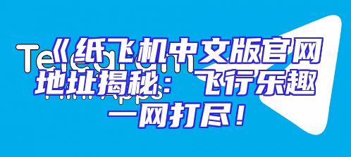 《纸飞机中文版官网地址揭秘：飞行乐趣一网打尽！