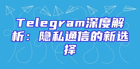Telegram深度解析：隐私通信的新选择