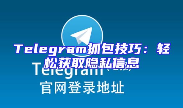 Telegram抓包技巧：轻松获取隐私信息