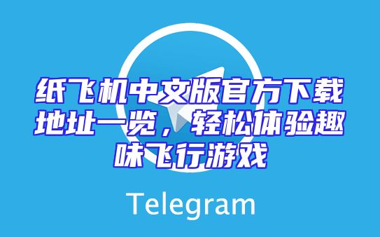 纸飞机中文版官方下载地址一览，轻松体验趣味飞行游戏
