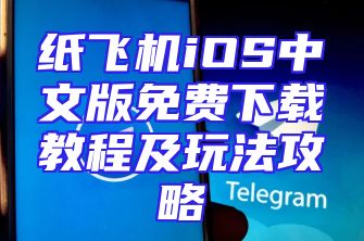 纸飞机iOS中文版免费下载教程及玩法攻略