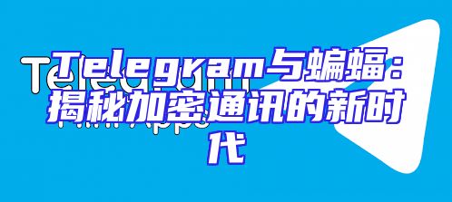Telegram与蝙蝠：揭秘加密通讯的新时代
