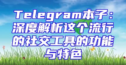 Telegram本子：深度解析这个流行的社交工具的功能与特色