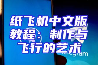 纸飞机中文版教程：制作与飞行的艺术