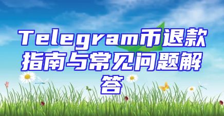 Telegram币退款指南与常见问题解答