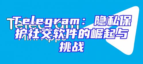 Telegram：隐私保护社交软件的崛起与挑战