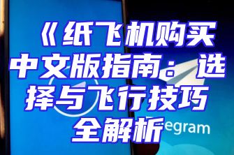 《纸飞机购买中文版指南：选择与飞行技巧全解析