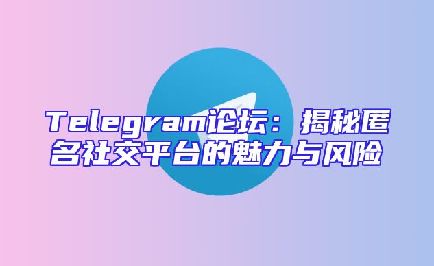 Telegram论坛：揭秘匿名社交平台的魅力与风险