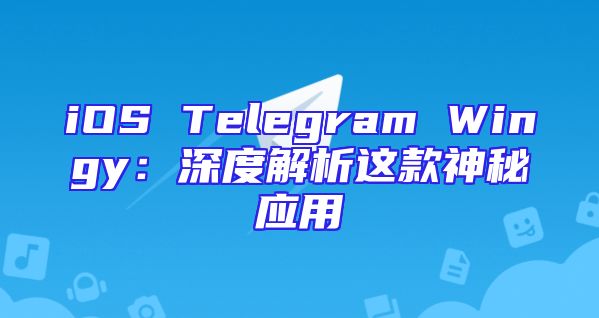 iOS Telegram Wingy：深度解析这款神秘应用