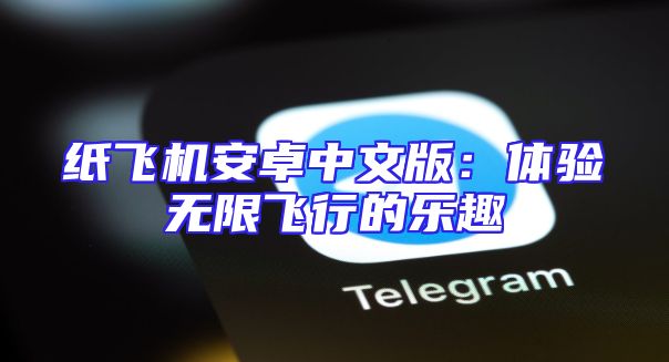 纸飞机安卓中文版：体验无限飞行的乐趣