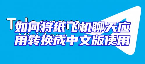 如何将纸飞机聊天应用转换成中文版使用