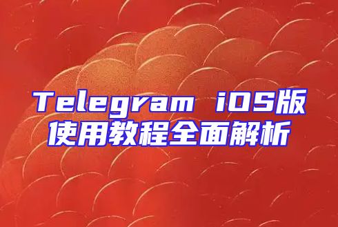 Telegram iOS版使用教程全面解析