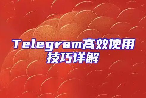 Telegram高效使用技巧详解