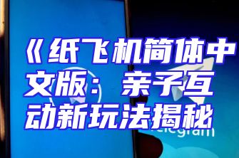 《纸飞机简体中文版：亲子互动新玩法揭秘