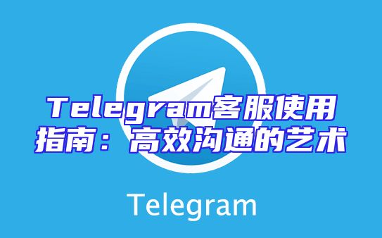 Telegram客服使用指南：高效沟通的艺术