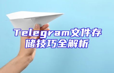 Telegram文件存储技巧全解析
