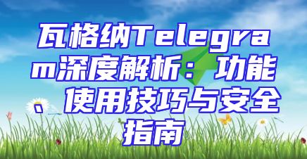 瓦格纳Telegram深度解析：功能、使用技巧与安全指南