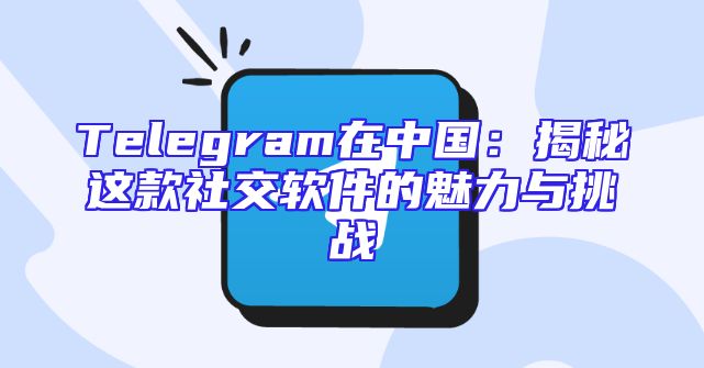 Telegram在中国：揭秘这款社交软件的魅力与挑战