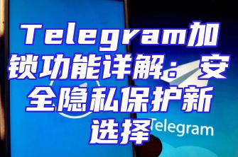 Telegram加锁功能详解：安全隐私保护新选择