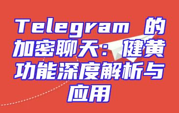 Telegram 的加密聊天：健黄功能深度解析与应用