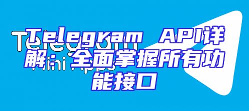 Telegram API详解：全面掌握所有功能接口