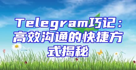 Telegram巧记：高效沟通的快捷方式揭秘