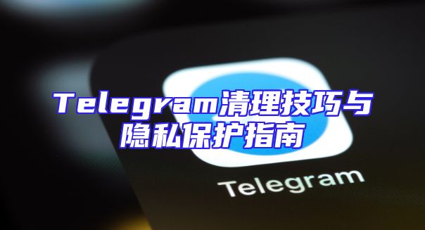 Telegram清理技巧与隐私保护指南