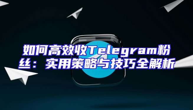 如何高效收Telegram粉丝：实用策略与技巧全解析