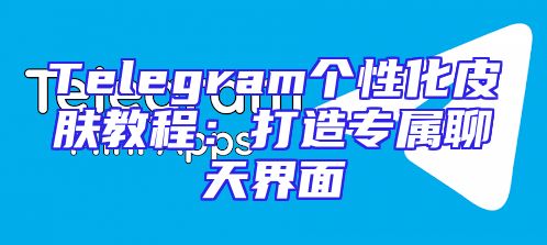 Telegram个性化皮肤教程：打造专属聊天界面