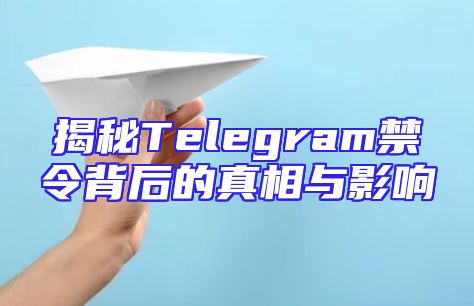 揭秘Telegram禁令背后的真相与影响