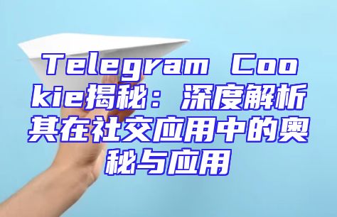 Telegram Cookie揭秘：深度解析其在社交应用中的奥秘与应用