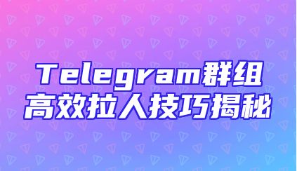 Telegram群组高效拉人技巧揭秘