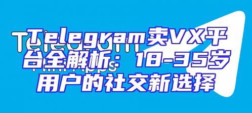 Telegram卖VX平台全解析：18-35岁用户的社交新选择